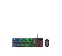Trust Gaming Keyboard and Mouse Set GXT 838 Azor - Keyboard with QWERTY UK Layout, LED illumination, 8 Key Anti-Ghosting, 12 Multimedia Keys, 800-3000 DPI - Black