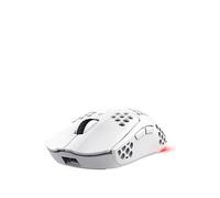 Trust Gaming GXT 929W Helox Wireless Gaming Mouse, Superlight White Gaming Mouse 75g, 80h Battery Life, 2.4 GHz Micro-USB Receiver, LED Lighting, Adjustable DPI (800-4800), Gaming PC Laptop