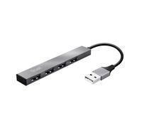 Trust Halyx 4 Port USB 2.0 480Mbits Aluminium Interface Hub