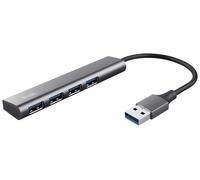 Trust Halyx USB Hub 4-Port USB-A 3.2 Gen 1, 5 Gbps Data Transfer Speed, Thin and Compact Data Hub, Plug & Play, Slim Portable USB Splitter for Computer, PC, Desktop, Laptop, Macbook