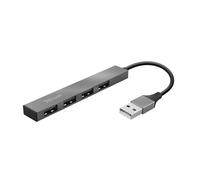 Trust Halyx USB 2.0 USB 2.0 480 Mbit/s Aluminium Aluminium 0.1 m