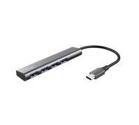 Trust Halyx USB-C Hub 4-Port USB-A 3.2 Gen 1, Thin and Compact Data Hub