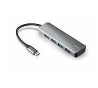 Trust Halyx USB-C To 4 Port USB-A 3.2 Gen 1 Hub - Grey