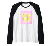 Trust Him Psalm 56 3 Christian Faith Bible Verse Design Raglan Baseball Tee
