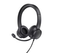 Trust HS-201 Headset Wired Head-band Office/Call center USB Type-A Black