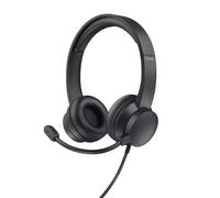 Trust Headset HS-201 – Wired Headband with Microphone, USB Type-A – Black
