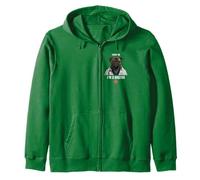 Trust I’m A Dogtor Funny Brindle Pug Pet Vet Surgeon Zip Hoodie