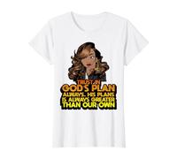 Trust in God's pla Always. His Plans is Always Greater Than Value Graphic T-Shirt, Women, White, M