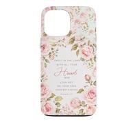 Trust In The Lord Bible Verse Christian Proverbs 3:5 Floral Case for iPhone 13 Pro Max