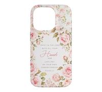 Trust In The Lord Bible Verse Christian Proverbs 3:5 Floral Case for iPhone 14 Pro
