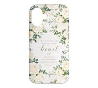 Trust In The Lord Bible Verse Christian Proverbs 3:5 Floral Case for iPhone 16