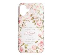 Trust In The Lord Bible Verse Christian Proverbs 3:5 Floral Case for iPhone 16 Plus