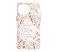 Trust In The Lord Bible Verse Christian Proverbs 3:5 Floral Case for iPhone 16 Pro Max