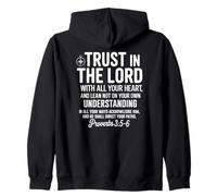 Trust in the Lord Christian Compass Faith Zip Hoodie