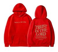 Trust In The Lord Christian Graphic Hoodies Trendy Shape Printed Fall Outfit With Pocket Oversize Fall Winter Fashion 2024 New