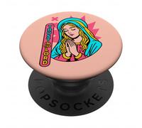 Trust in the Lord Christian Manga Bible Verse Peach PopSockets Adhesive PopGrip