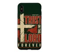 Trust In The Lord Forever Bible Verse Christian Faith Cross Case for iPhone XS Max
