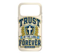Trust In The Lord Forever Crest Cross Christian Bible Verse Case for iPhone 17 Pro Max