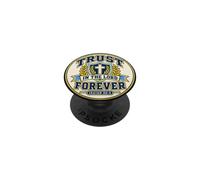 Trust In The Lord Forever Crest Cross Christian Bible Verse PopSockets Adhesive PopGrip