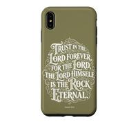 Trust in the Lord Forever | Isaiah 26:4 Bible Typography Case for iPhone XS Max