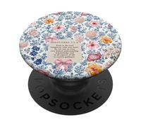Trust In The Lord Jesus Faith Bible Verse Flowers Pattern PopSockets Adhesive PopGrip