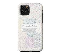 Trust In The Lord Proverbs 3:5-6 Floral Faith Art Aesthetic Case for iPhone 11 Pro