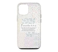 Trust In The Lord Proverbs 3:5-6 Floral Faith Art Aesthetic Case for iPhone 12/12 Pro