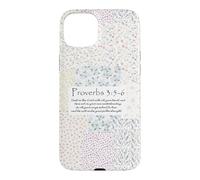 Trust In The Lord Proverbs 3:5-6 Floral Faith Art Aesthetic Case for iPhone 15 Plus
