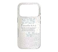 Trust In The Lord Proverbs 3:5-6 Floral Faith Art Aesthetic Case for iPhone 17 Pro