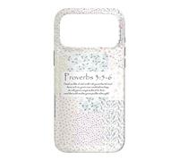 Trust In The Lord Proverbs 3:5-6 Floral Faith Art Aesthetic Case for iPhone 17 Pro Max