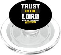 Trust in the Lord Proverbs 3:5 Bible Verse Christian Faith PopSockets PopGrip for MagSafe