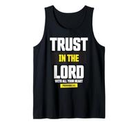 Trust in The Lord Proverbs 3:5 Bible Verse Christian Faith Tank Top