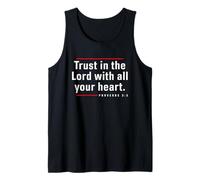 Trust in the Lord - Proverbs 3:5 Bible Verse Quote Christian Tank Top