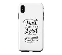 Trust In The Lord Proverbs 3:5 Bible Verse Scripture Faith Case for iPhone XS Max