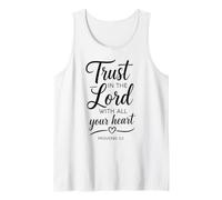 Trust in The Lord Proverbs 3:5 Bible Verse Scripture Faith Tank Top