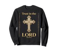 Trust In The Lord Proverbs 3:5 Christian Bible Verse Sweatshirt