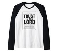 Trust in The Lord Proverbs Christian Faith Bible Verse Raglan Baseball Tee