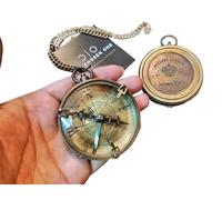 Trust in The Lord with All Your Heart -Proverbs 3: 5-6 Quote Engraved Compass Gift Compass, for Women Mens Boy Girls