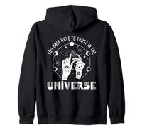 Trust in Universe Crystal Divination Ball Tarot Cards Witch Zip Hoodie