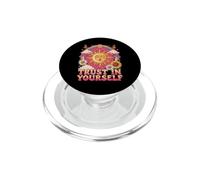 Trust in Yourself Sun Moon Retro 70s Boho Hippie Graphic PopSockets PopGrip for MagSafe
