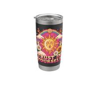 Trust in Yourself Sun Moon Retro 70s Boho Hippie Graphic Stainless Steel Insulated Tumbler