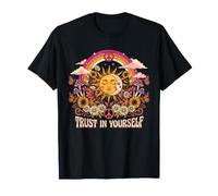 Trust in Yourself Sun Moon Retro 70s Boho Hippie Graphic T-Shirt