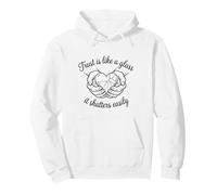 Trust is Like A Glass Broken Heart Emotional Relationship Pullover Hoodie