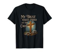 Trust Issues Ended at The Cross Vintage Cross Art T-Shirt
