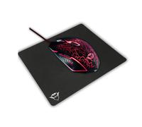 Trust IZZA GXT 105 Wired LED Gaming Mouse + GXT 752 Mouse Mat (Medium), New