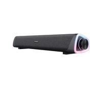Trust Liro Soundbar PC Speaker 12W with RGB LED Lights, Black | Compact, Stereo Sound, 3.5mm AUX Cable Connection, USB Powered, for Computer Laptop Desktop Tablet Smartphone TV