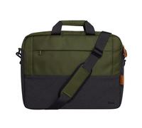 Trust Lisboa Laptop Bag Case 16 inch, Shoulder Travel Bag, Green | with Trolley Strap, Made from Recycled Plastic, for Men Women College MacBook HP Dell Asus Lenovo Business