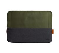 Trust Lisboa Laptop Sleeve 16 inch, Made from Recycled Plastic, Durable Slim Padded Laptop Case Cover for Men, Women, College, MacBook, HP, Dell, Asus, Lenovo, Travel, Work, Business - Green