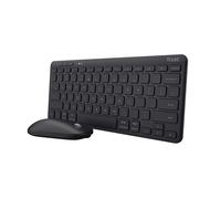 Lyra Bluetooth Keyboard and Mouse Set, QWERTY UK Layout, 84% Recycled Plastics, Rechargeable Multi-Device Wireless Keyboard and Mouse for PC, Laptop,