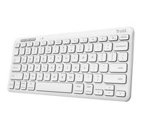 Trust Lyra Wireless RF Keyboard + Bluetooth QWERTY US English White
